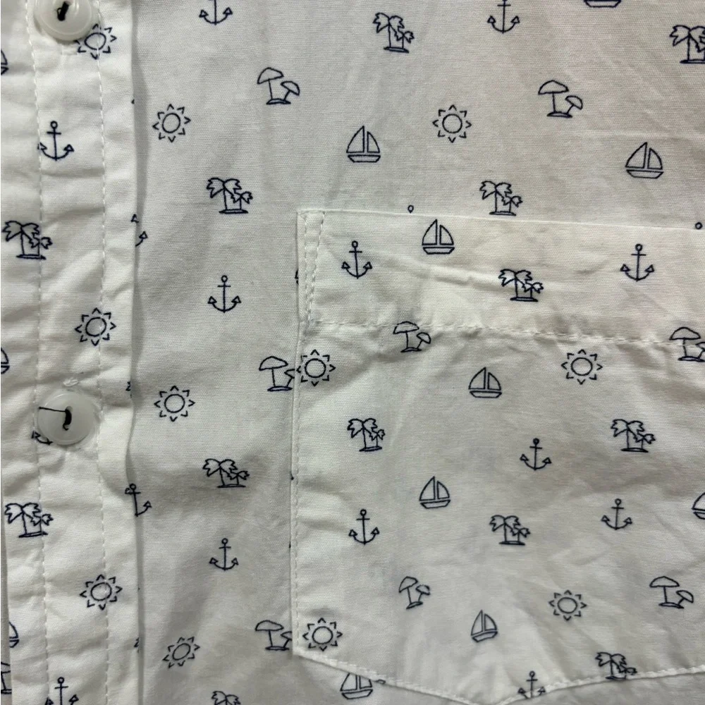 Level Ten Nautical Print Shirt Men’s Large - Picture 3 of 6